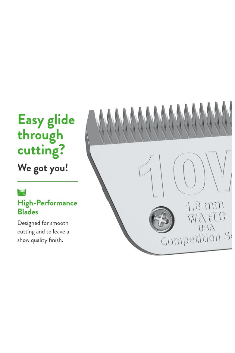 10W Extra Wide Detachable Pet Grooming Blade, Alternate, color, Chrome