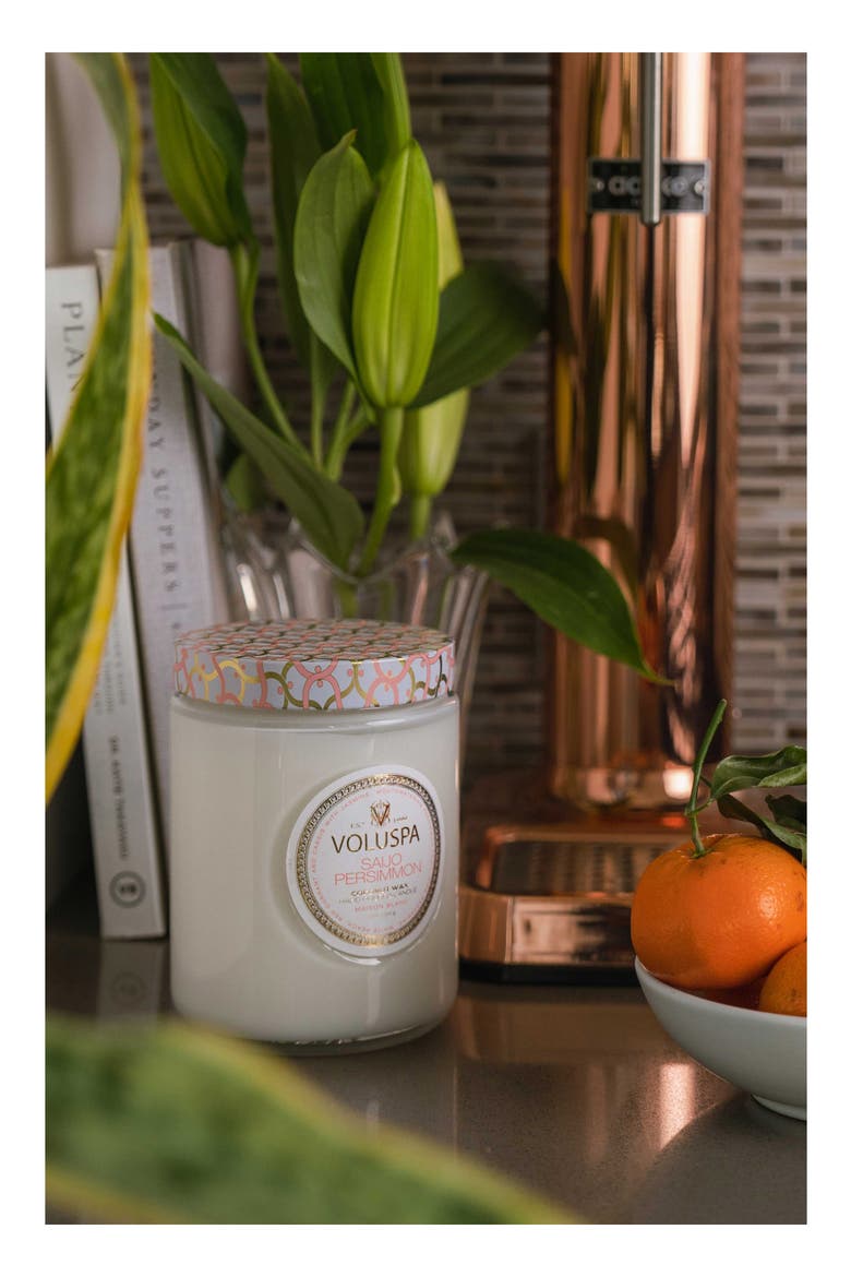 Saijo Persimmon Large Jar Candle, Alternate, color, SAIJO PERSIMMON