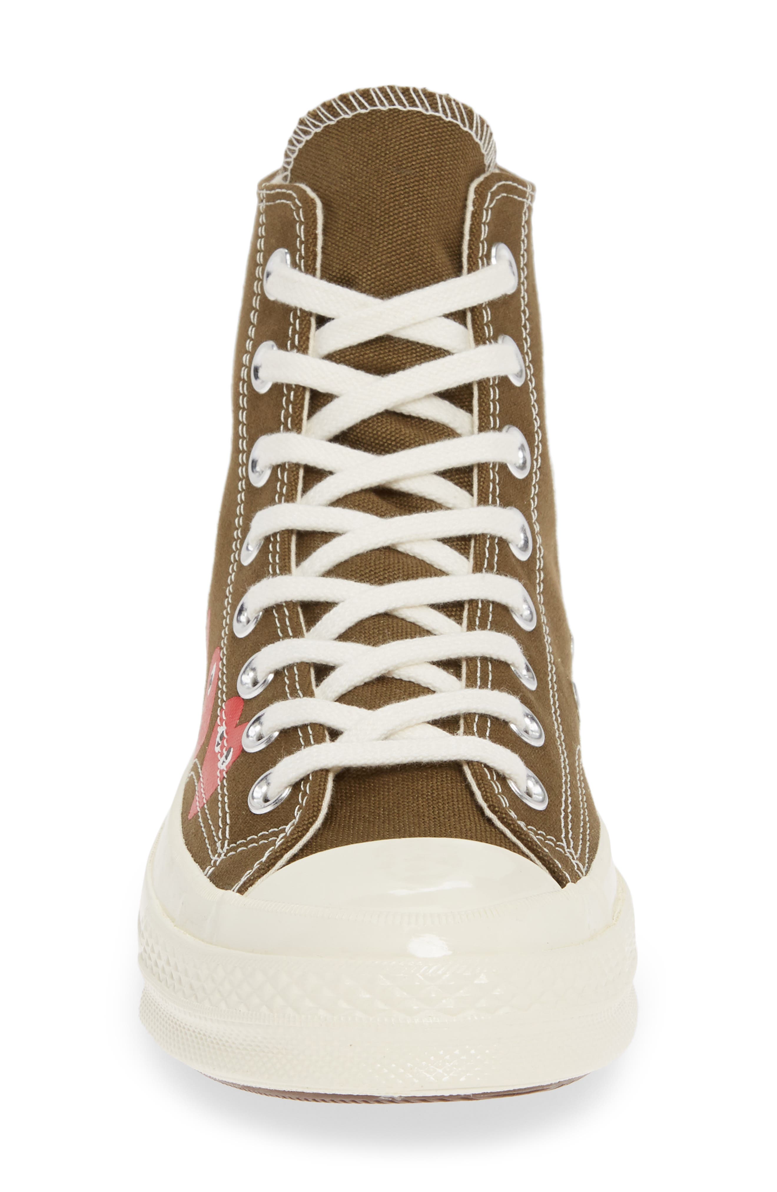 Comme des Garçons PLAY x Converse Chuck Taylor<sup>®</sup> High Top Sneaker, Alternate, color, 