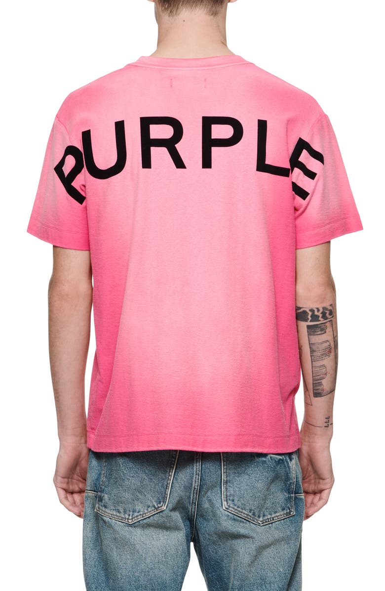 PURPLE BRAND Ombré Cotton Graphic T-Shirt, Alternate, color, 