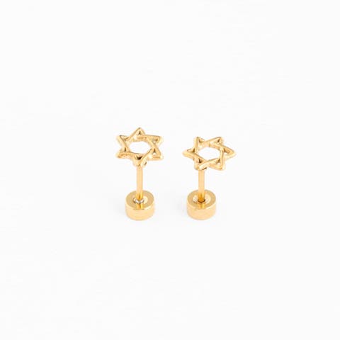 Star of David Stud Earrings
