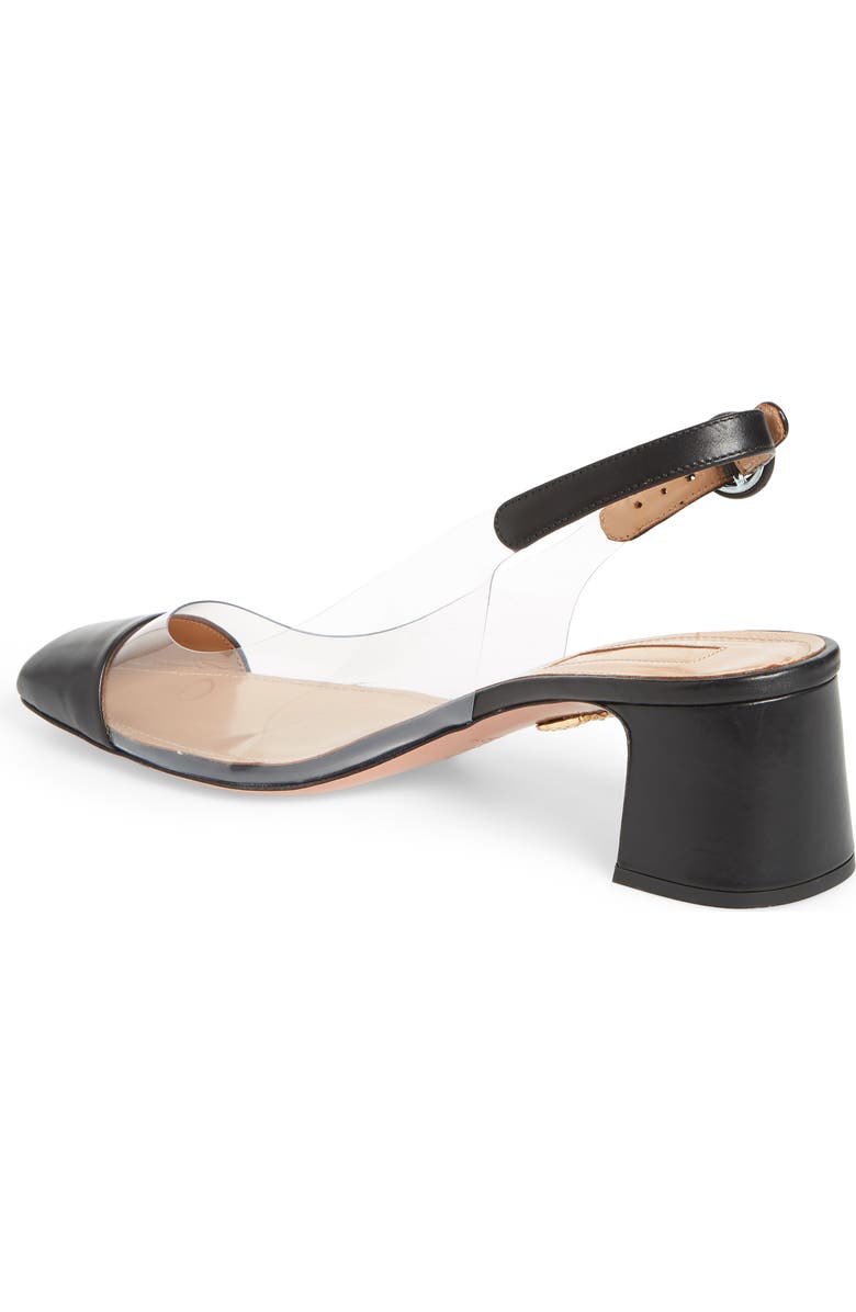 Aquazzura Optic Clear Slingback Pump, Alternate, color,
