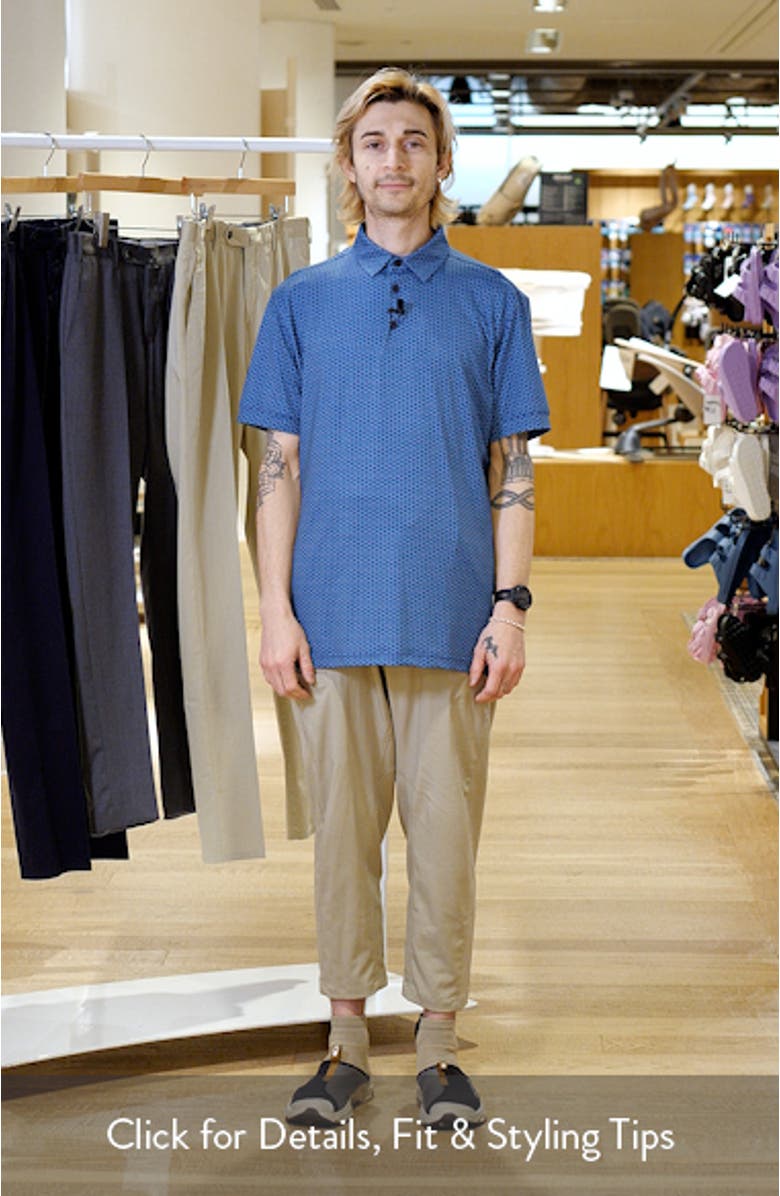 Versa Trim Fit Geo Print Golf Polo, sales video thumbnail