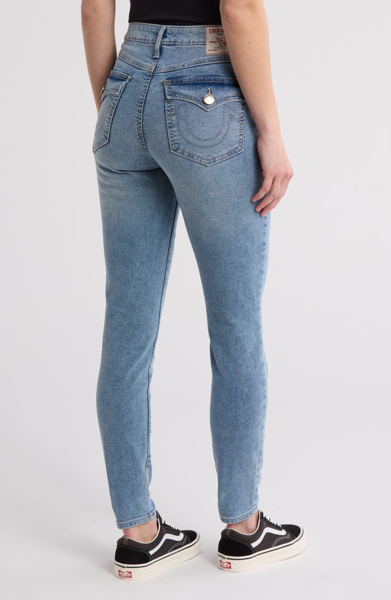True Religion Halle High Waist Flap Pocket Skinny Jeans, Alternate, color, 