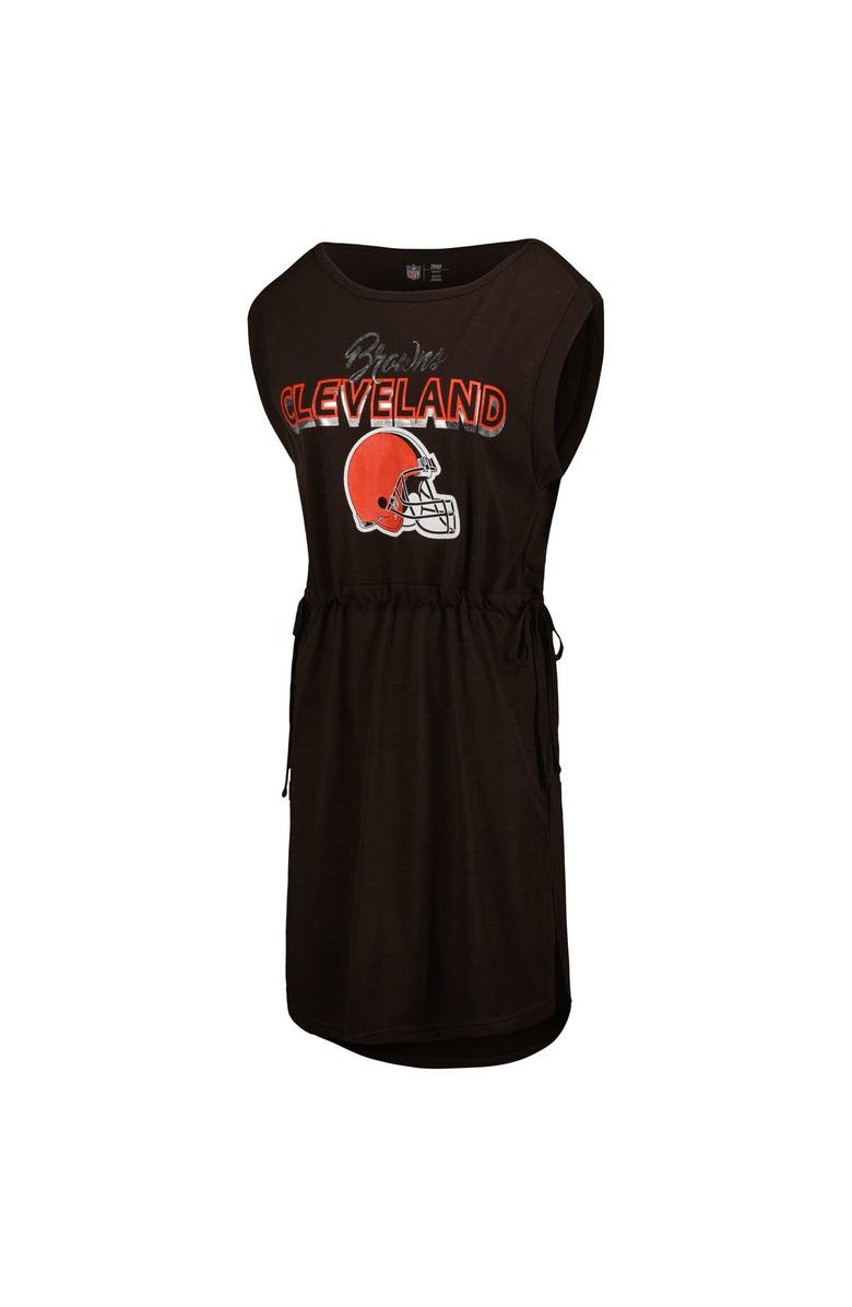 G-III 4HER BY CARL BANKS Women's G-III 4Her by Carl Banks Brown Cleveland Browns G.O.A.T. Swimsuit Cover-Up, Alternate, color, Brown