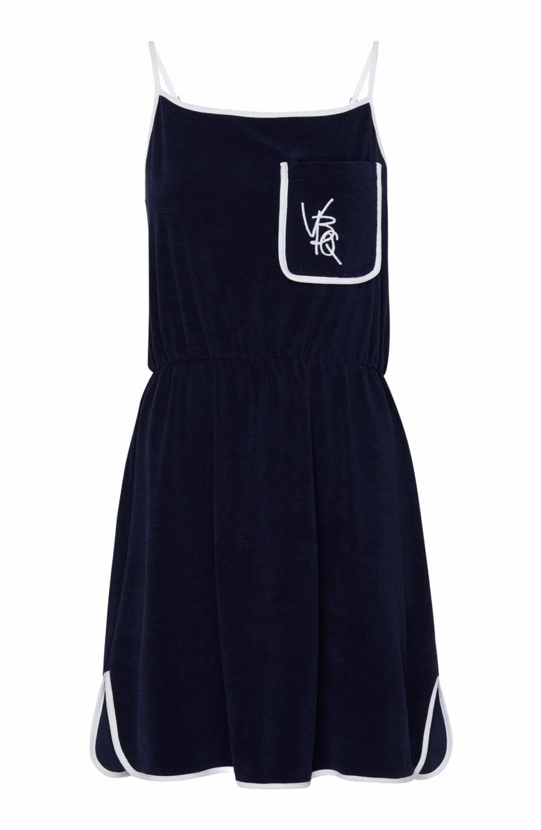 Vilebrequin Women's VBQ Line Terry Tank Dress, Alternate, color, Bleu Marine