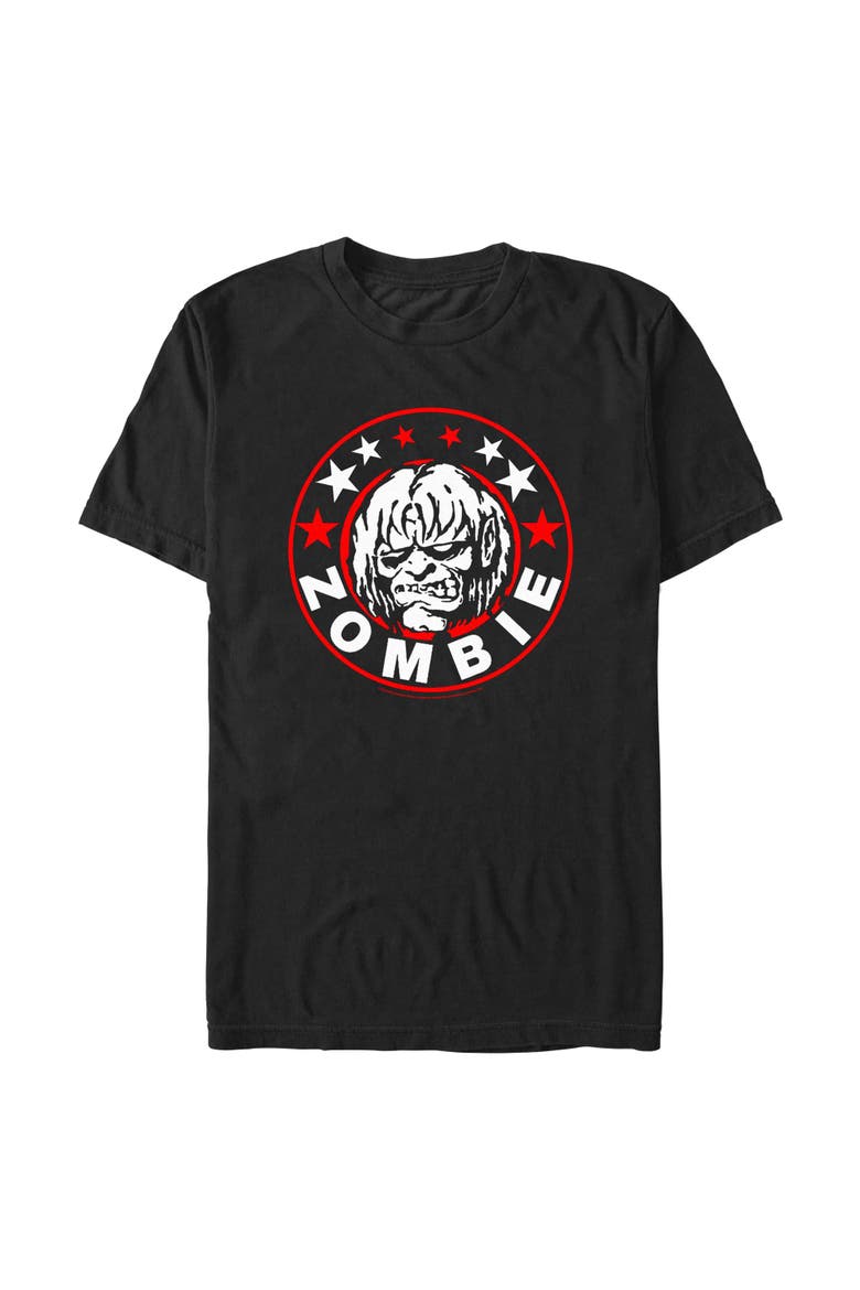 Men's Rob Zombie Undead Badge  Graphic T-Shirt, Main, color, Black