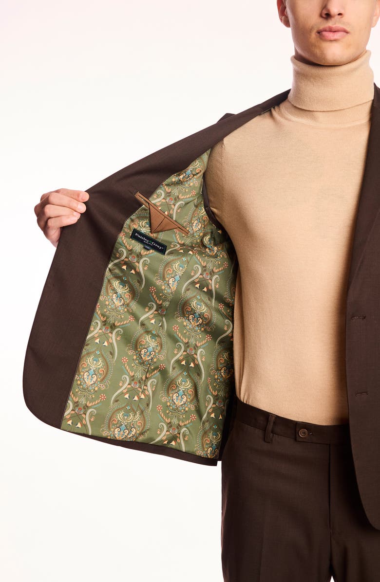 PAISLEY & GRAY Dover Slim Fit Blazer, Alternate, color, Dark Chocolate