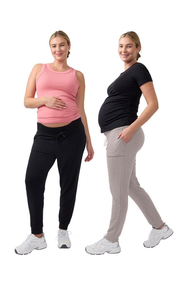 Knit Jogger Bundle, Main, color, Black/Stone