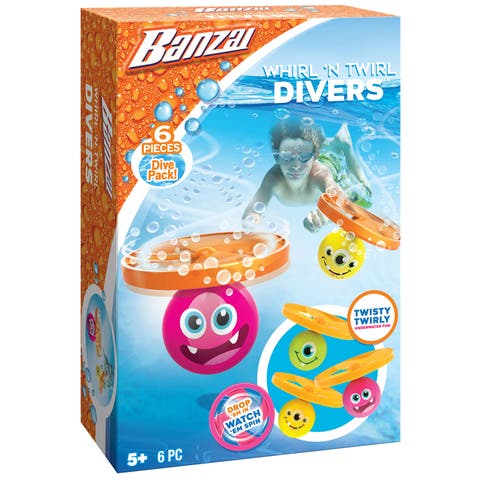6 Piece Whirl 'N Twirl Pool Dive Set