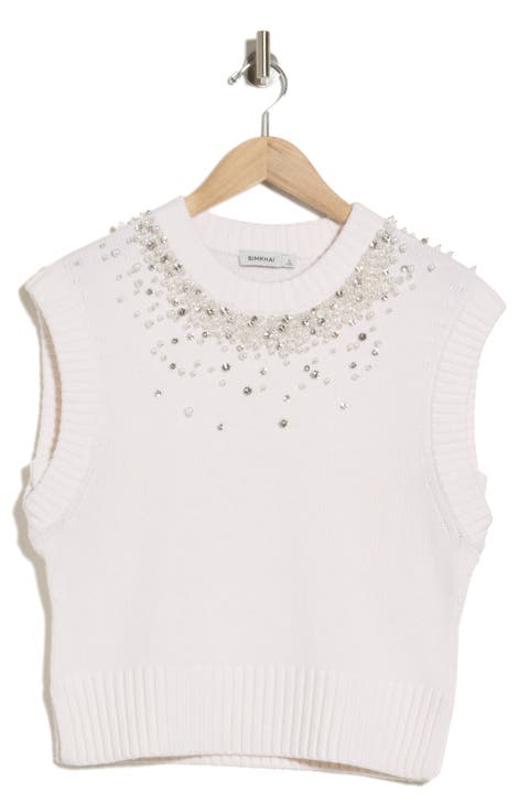 Candra Embellished Sweater Vest