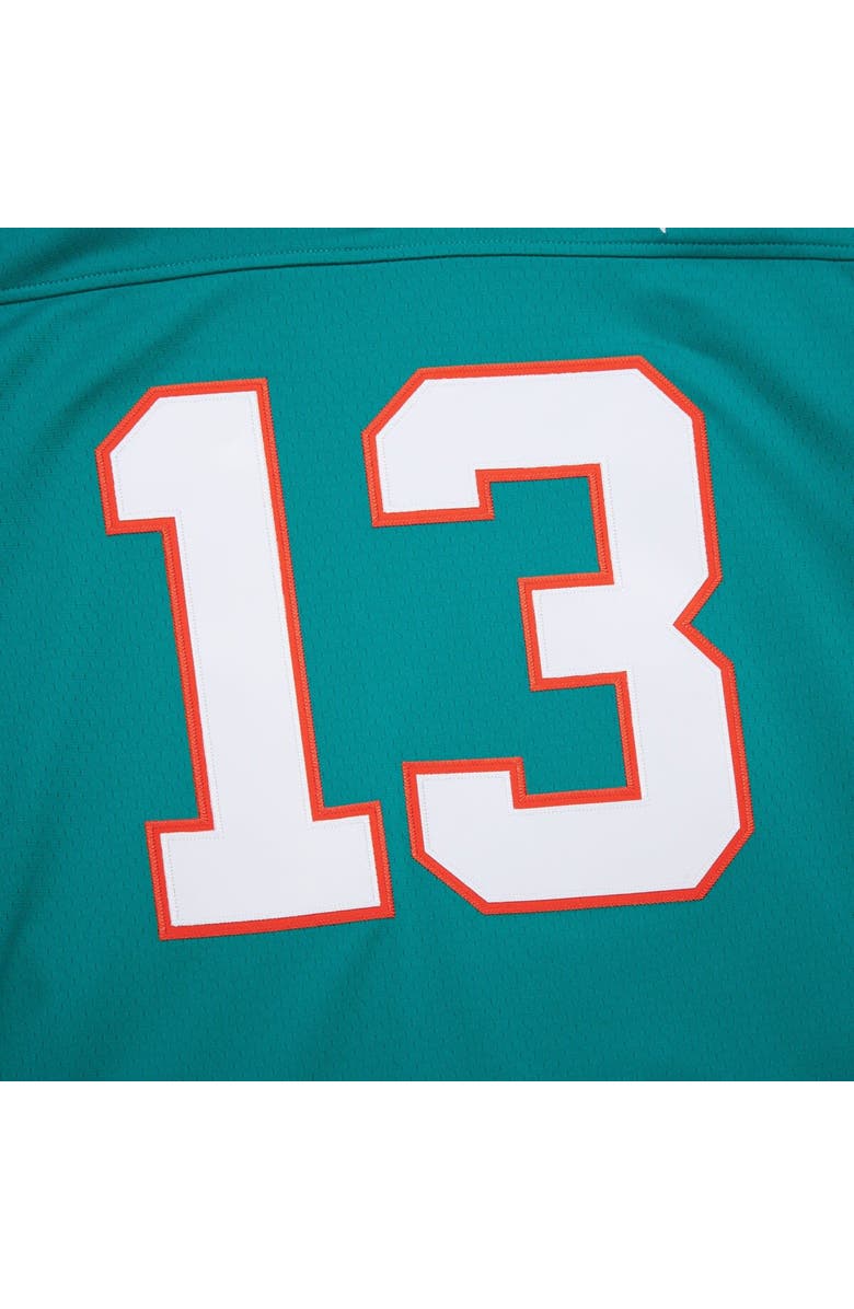 Mitchell & Ness Men's Mitchell & Ness Dan Marino Aqua Miami Dolphins Player Name & Number Hoodie Legacy Jersey, Alternate, color, 