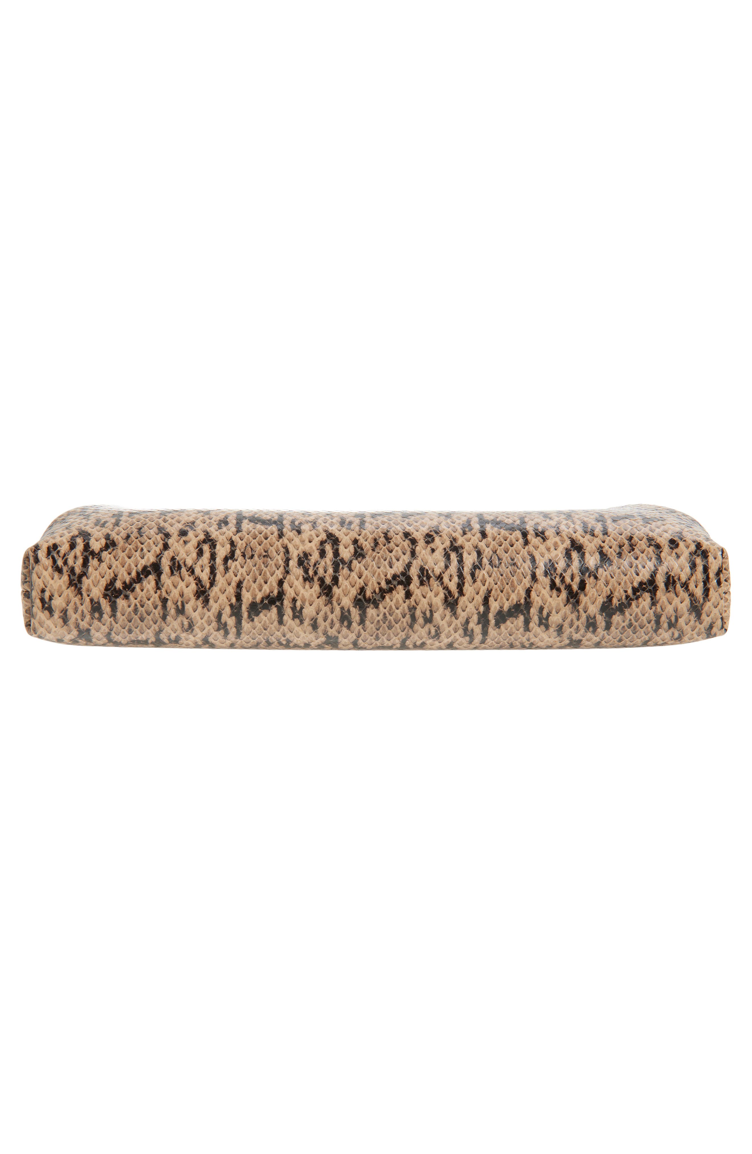 Jimmy Choo Skylar Snake Embossed Clutch, Alternate, color, Chai/ Light Gold