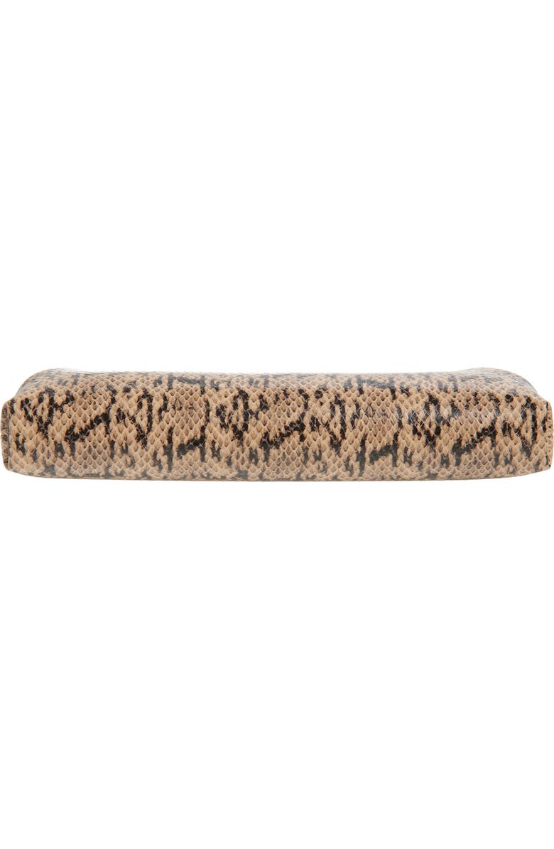 Jimmy Choo Skylar Snake Embossed Clutch, Alternate, color, Chai/ Light Gold
