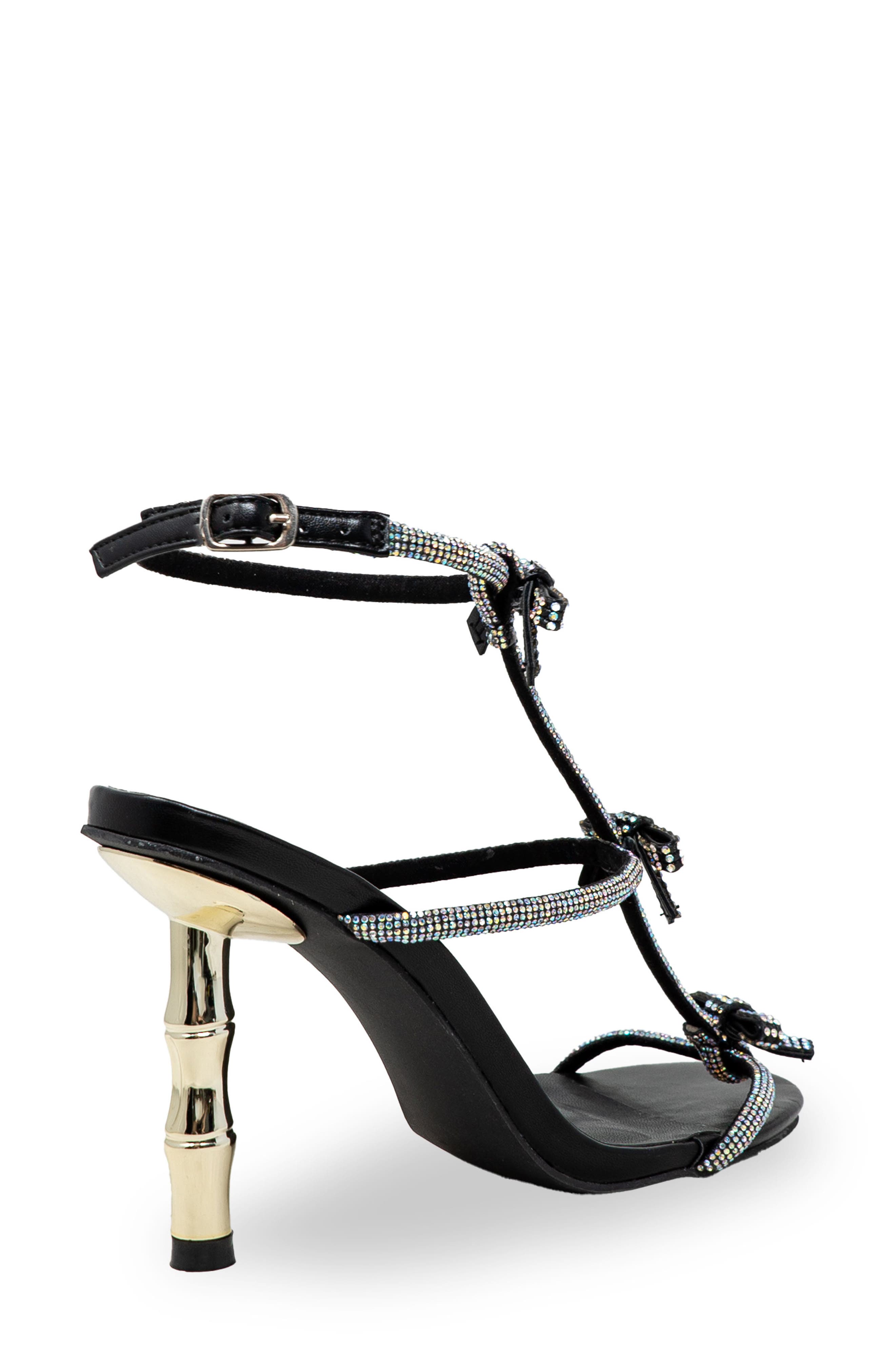 CHASE AND CHLOE Rhinestone Strap Sandal, Alternate, color, 