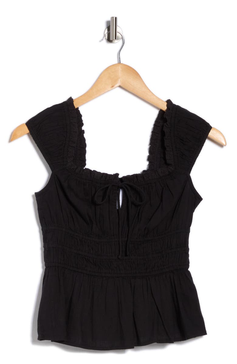 Abound Pretty Peplum Top, Alternate, color, Black