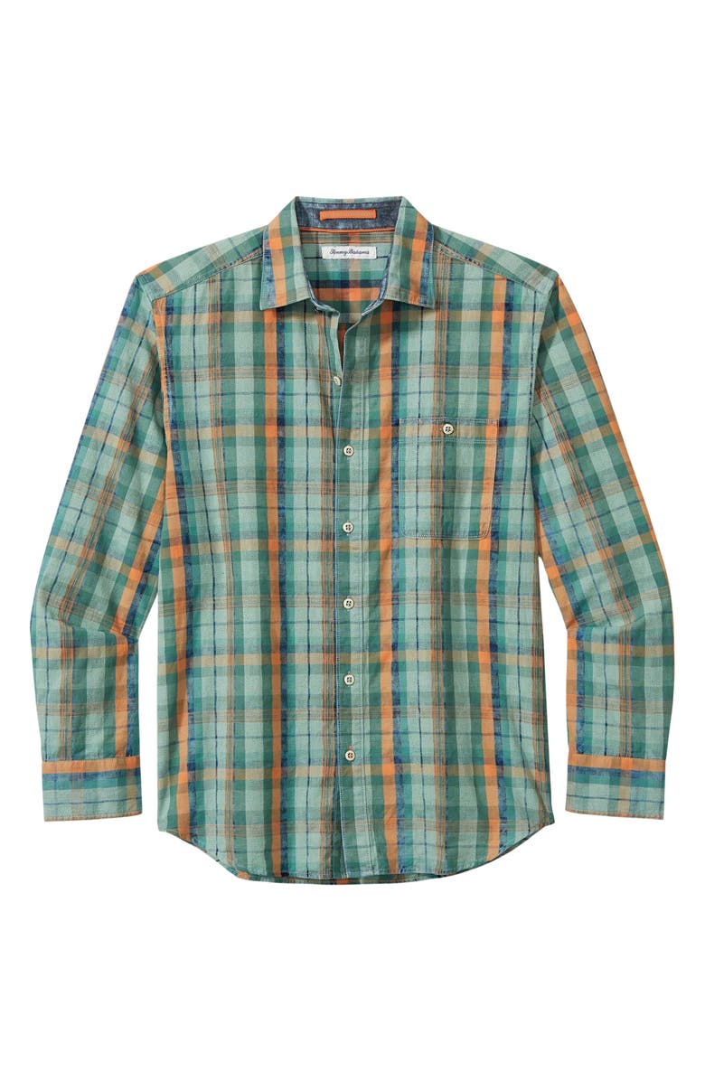 Tommy Bahama Indio Coast Plaid Cotton Button-Up Shirt, Main, color, 