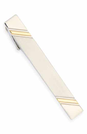 Two-Tone Stripe Tie Bar