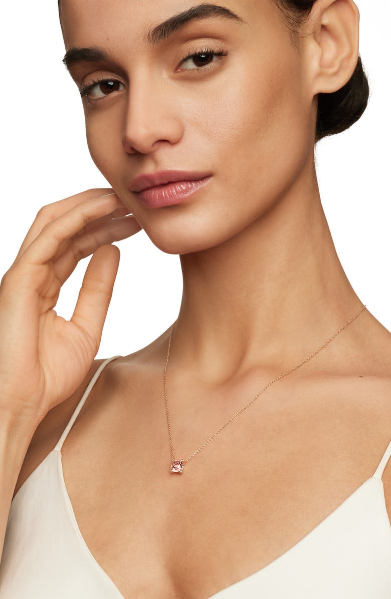 David Yurman Châtelaine<sup>®</sup> 18k Rose Gold Pendant Necklace with Diamonds, Alternate, color, 