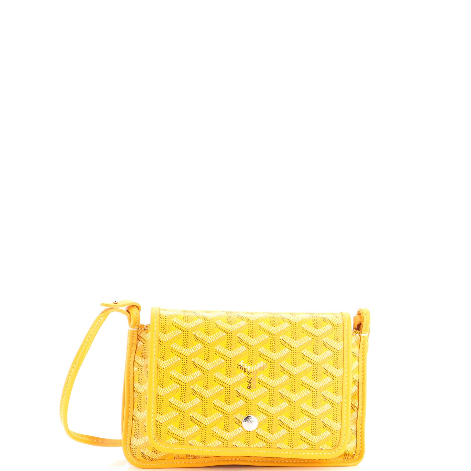 Plumet Clutch Wallet Coated Canvas, Main, color, Yellow