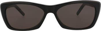 58mm Rectangular Sunglasses