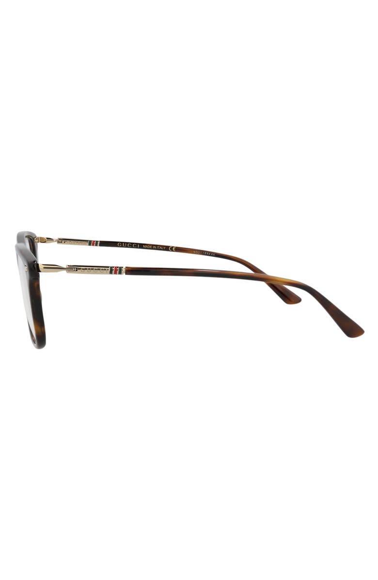 Gucci 55mm Rectangular Optical Glasses, Alternate, color,