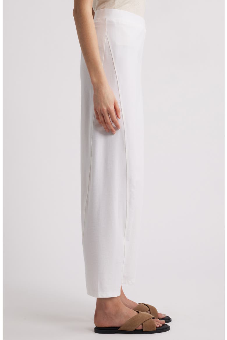 Ankle Length Knit Lantern Pants, Alternate, color, WHITE