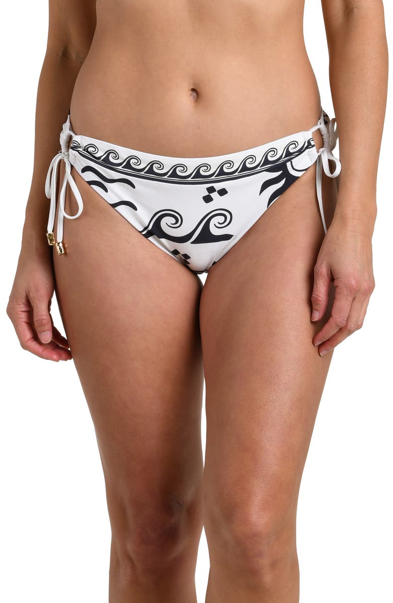 La Blanca Waves of Rio Side Tie Bikini Bottoms, Main, color, 