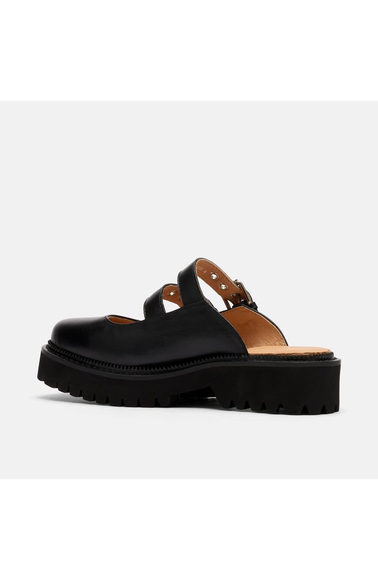 MARC NOLAN Lexi Leather Double-Buckle Lug Mules, Alternate, color, Black