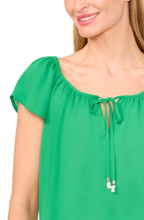 Shop Cece Scoop Neck Flutter Sleeve Top