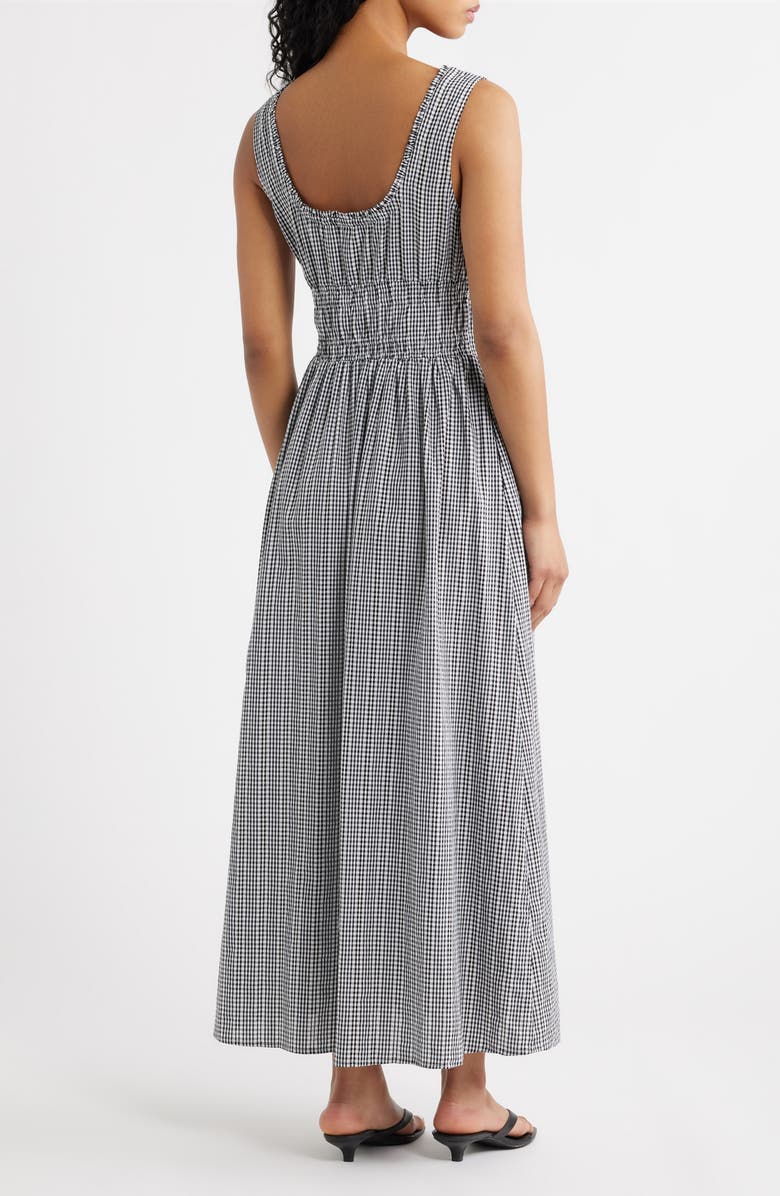 Rails Jordie Gingham Sleeveless Maxi Dress, Alternate, color, Black Gingham