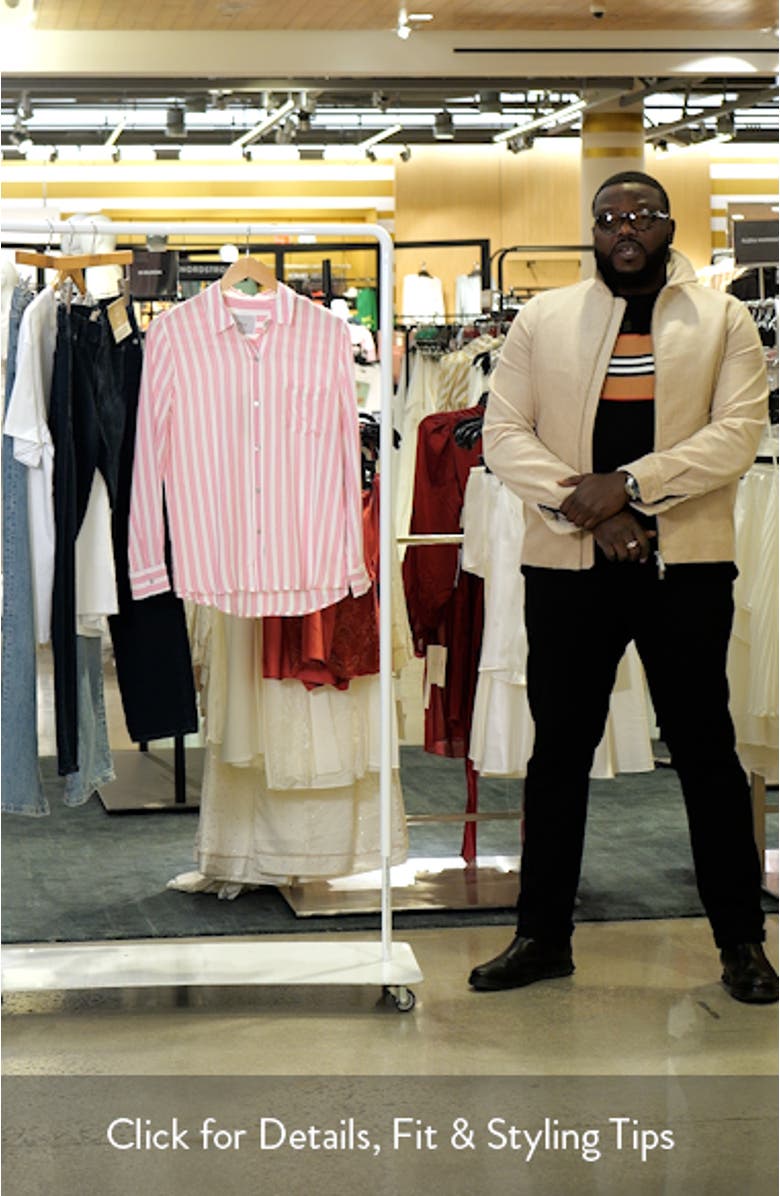 Wren Stripe Button-Up Shirt, sales video thumbnail