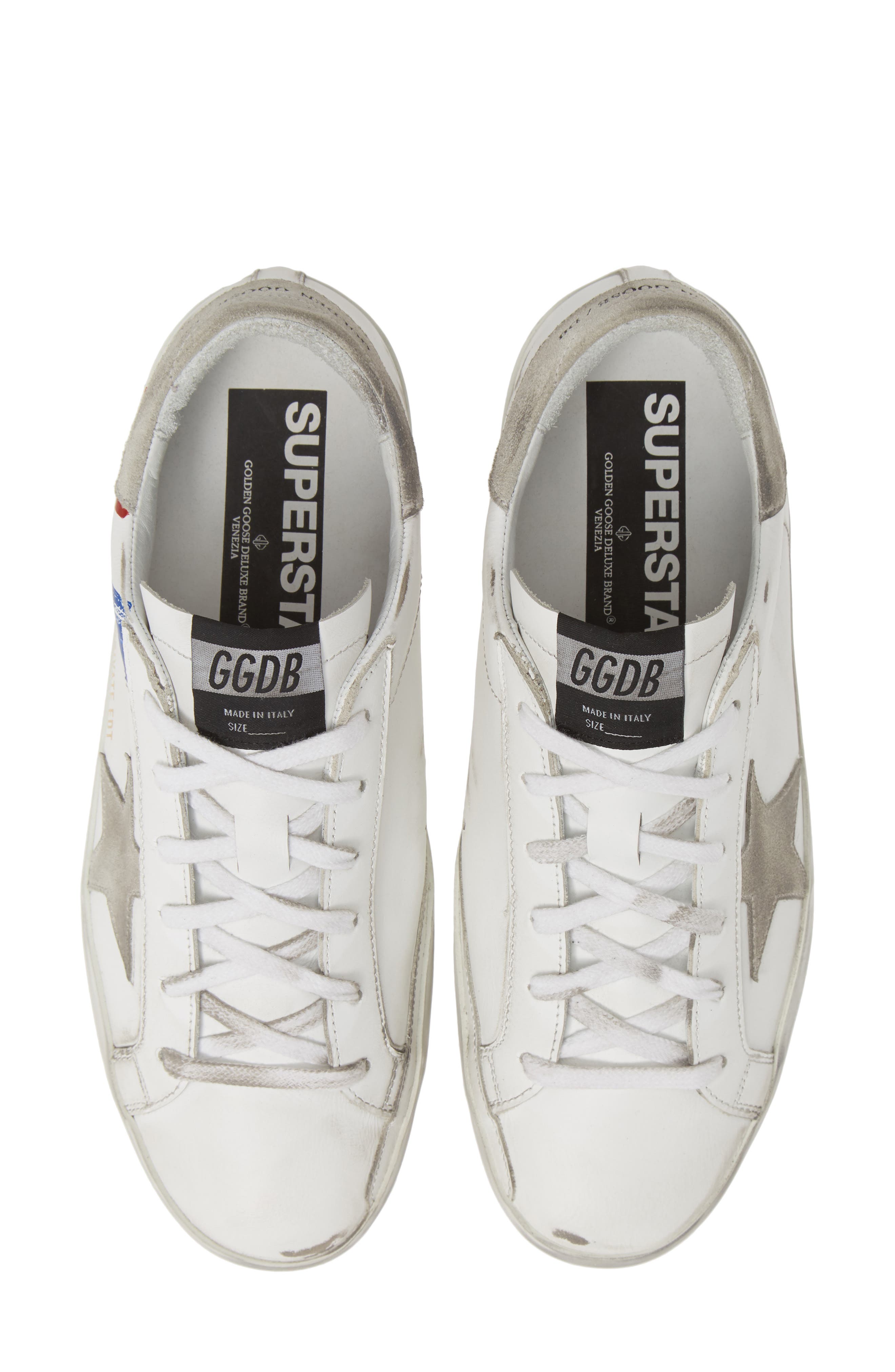 Golden Goose Superstar Stripe Sneaker, Main, color, 