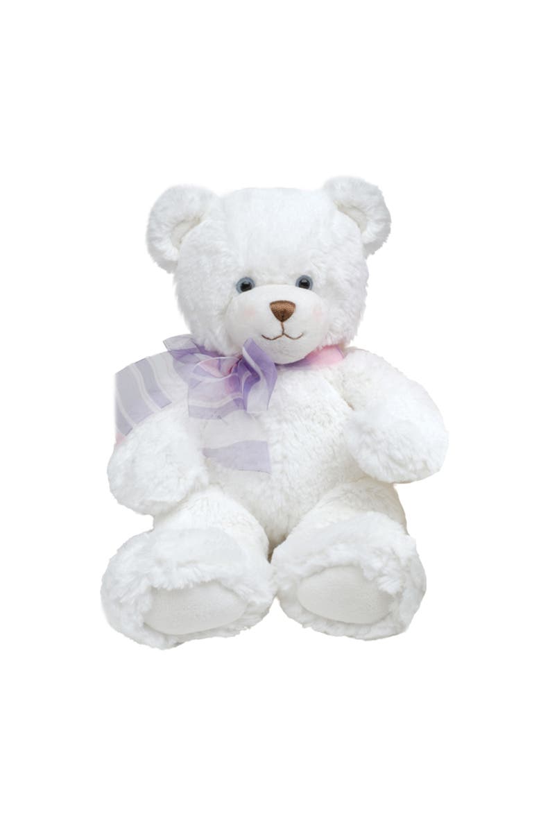 First & Main White Teddy Bear Dena 10 Inch, Ages 3+, Main, color, White