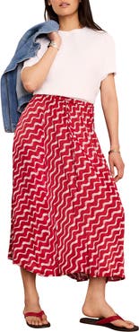 MINT VELVET Satin Printed Maxi Skirt