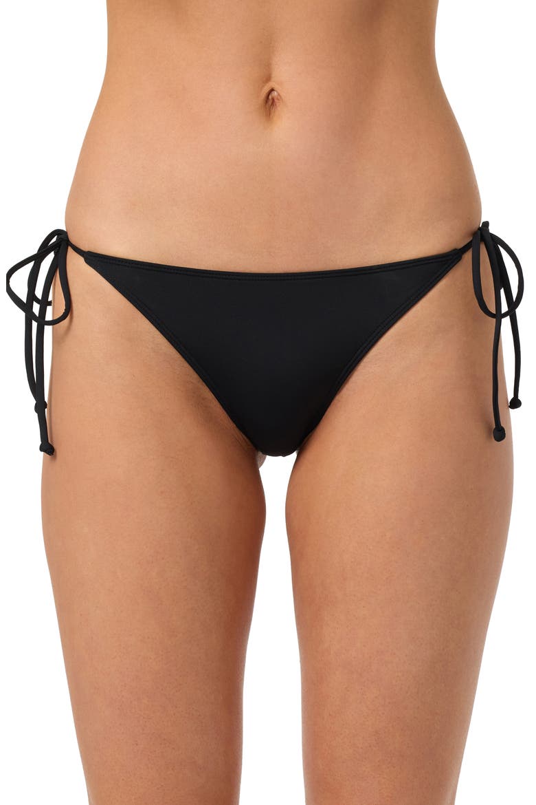Maracas Side Tie Bikini Bottoms, Main, color, BLACK