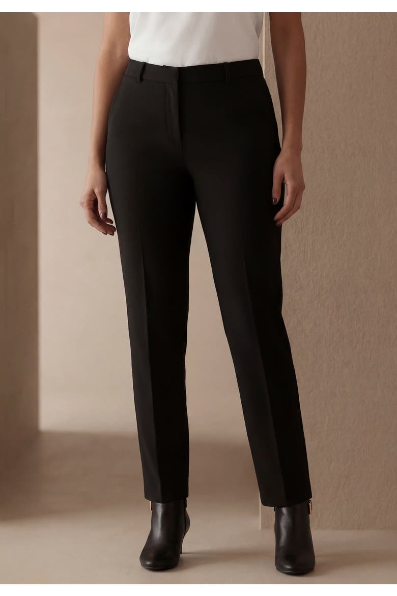 Bi Stretch Straight Leg Pant, Main, color, BLACK
