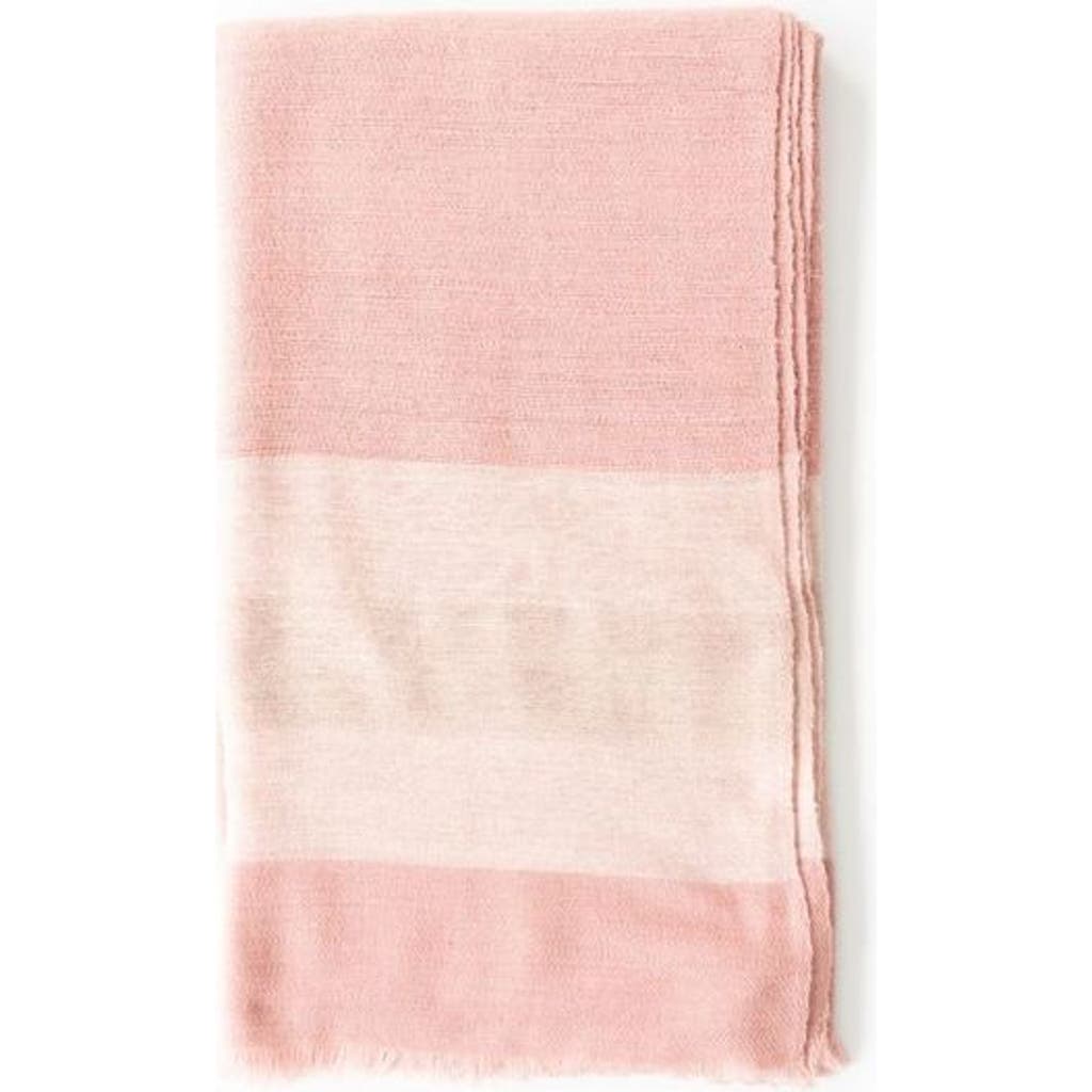 Studio Variously Soft Handwoven Merino Throw In Pink