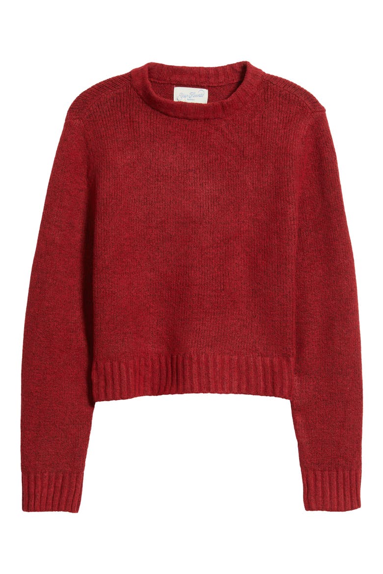 Naomi Crewneck Sweater, Alternate, color, RED