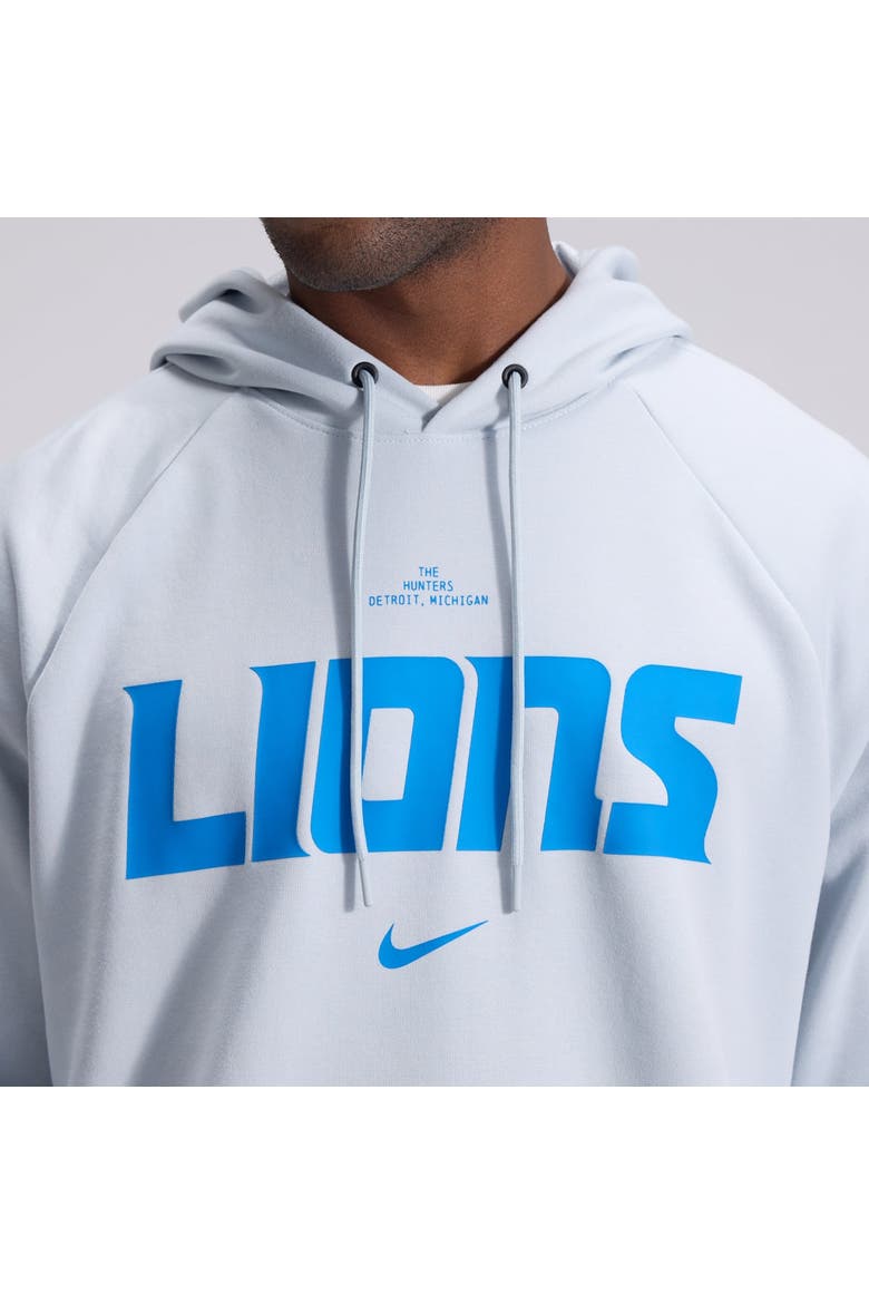 Men's Nike  Silver Detroit Lions 2026 Rivalries Collection Dri-FIT Pullover Hoodie, Alternate, color, Silver