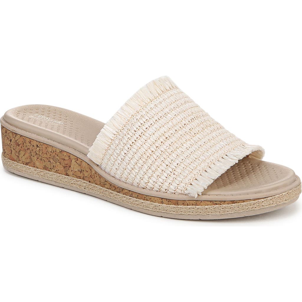 Bzees Women's Breezy Washable Slide Wedge Sandals In Beige