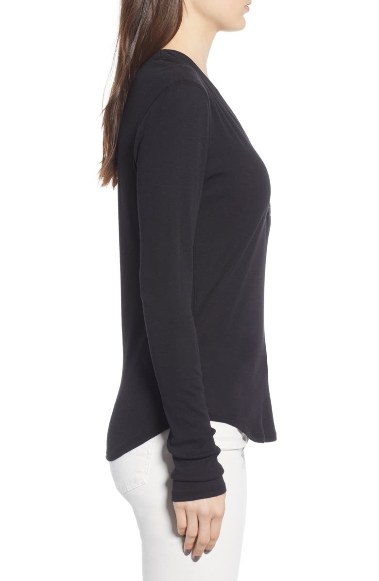 James Perse Ribbed Henley, Alternate, color, 