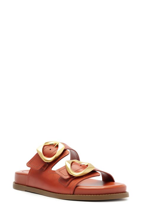 Olga Buckle Sporty Slide Sandal (Women)