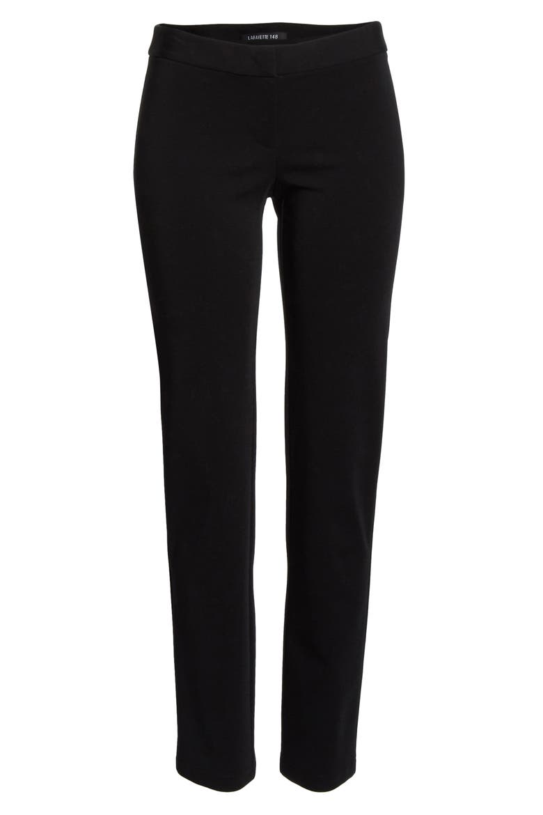 Waldorf Straight Leg Ankle Pants, Alternate, color, BLACK