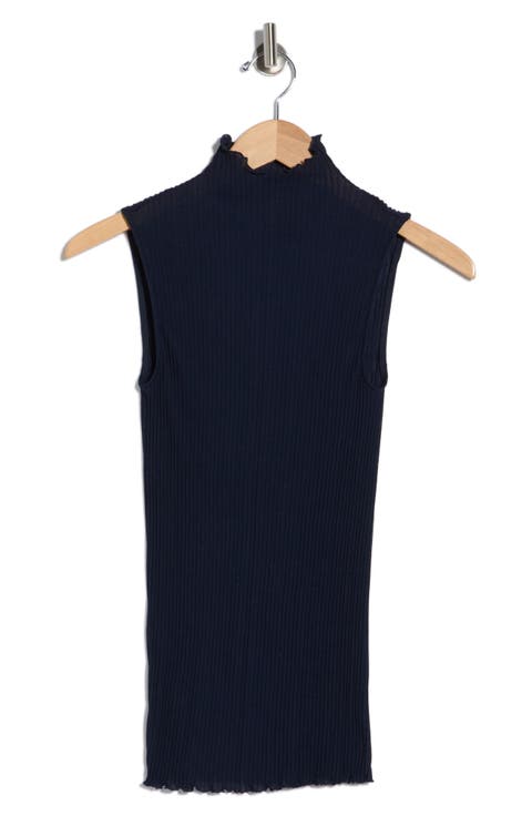 Funnel Neck Texture Tank