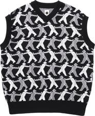 vowels Tag-A-Long Knitted Vest