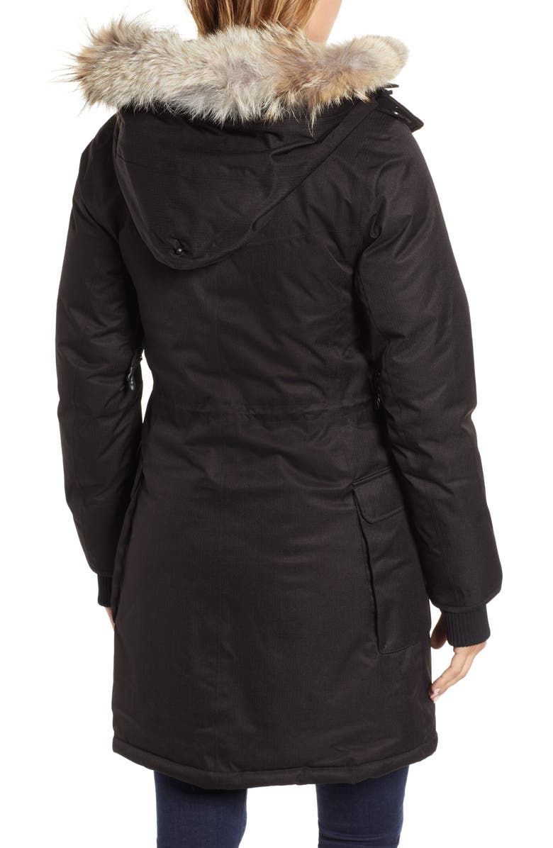 nobis Abby Hooded Down Parka with Genuine Coyote Fur Trim, Alternate, color,