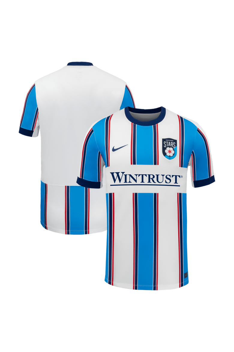 Men's Nike White Chicago Stars FC 2026 Primary Stadium Replica Jersey, Main, color, White