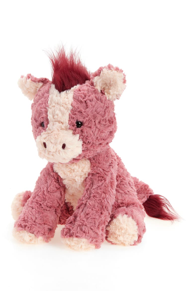 Cozy Horse Plush Toy, Main, color, PINK MULTI