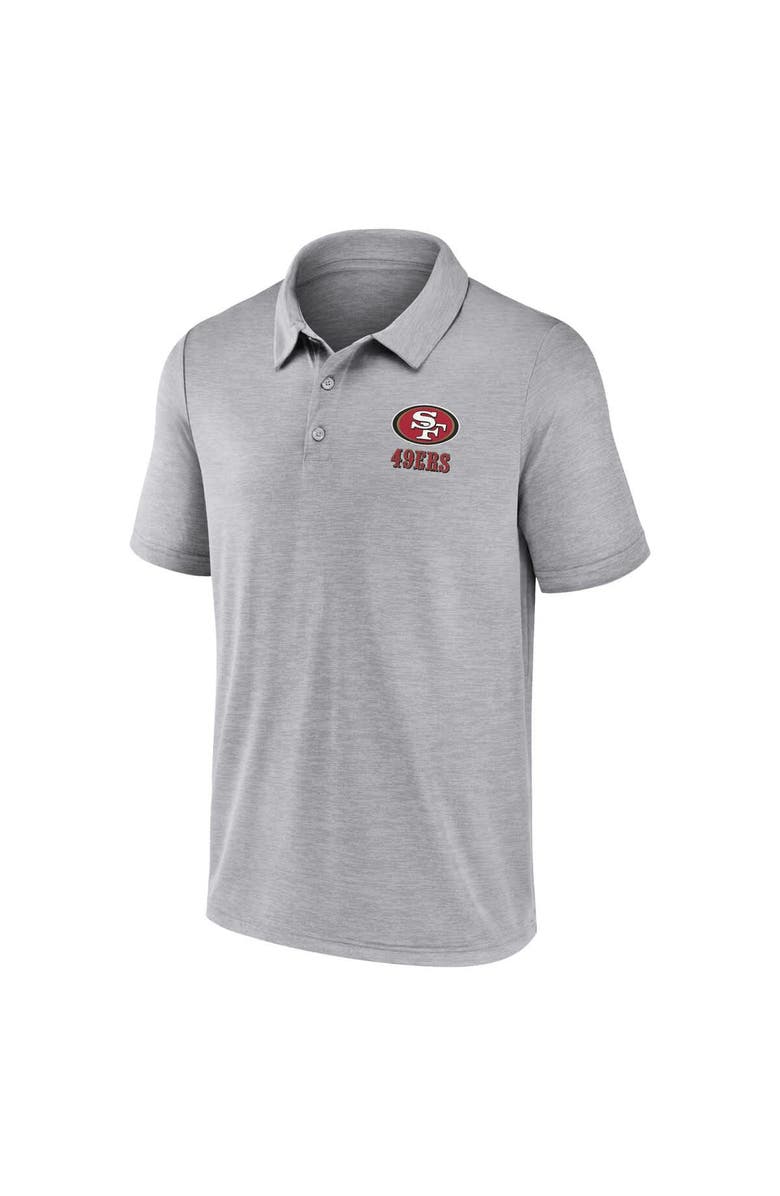 FANATICS Men's Fanatics Gray San Francisco 49ers Making Waves Polo, Alternate, color, Gray